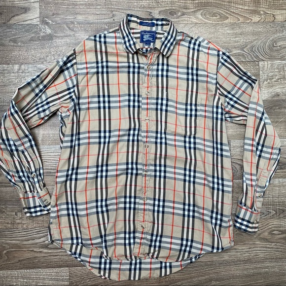 Vintage Burberry Nova Check Plaid Button Shirt - Picture 11 of 14